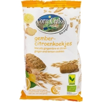 Gember-citroenkoekjes glutenvrij 150g - Corn Crake bio