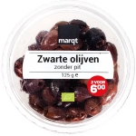 Zwarte olijven 125g - Marqt bio