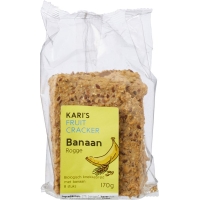 6x Cracker banaan rogge 8st. - Kari's Crackers Bio RED - tht: 03-07-2026