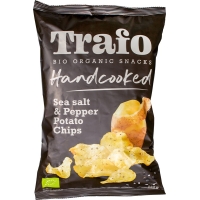 1x Aardappelchips zout-zwarte peper handcooked 125 gram - Trafo Bio RED - tht: 22-08-2026