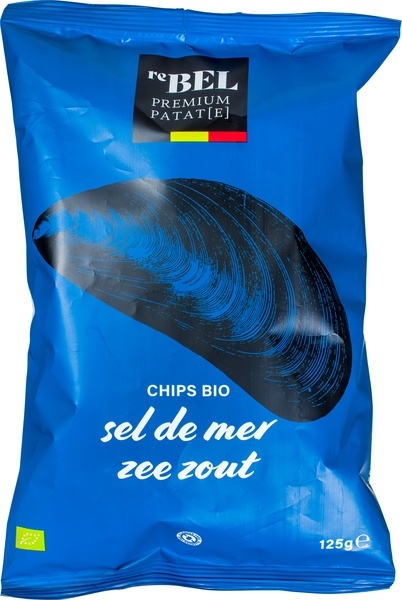 Aardappelchips naturel zeezout 125g - Rebel bio